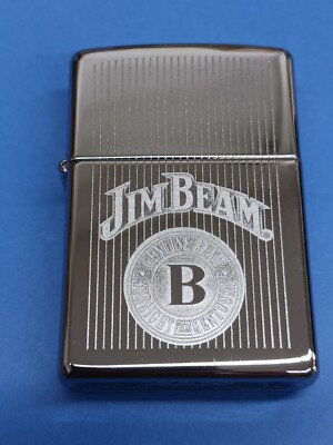 Zippo 28190 Jim Beam Crown Stamp High Polished Chrome