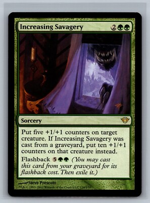 Magic The Gathering Dark Ascension Increasing Savagery #120/158 MTG TCG CCG