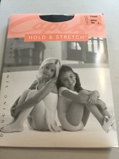 Capezio Child's Size SMALL Hold and Stretch FOOTED Tights BLACK NIP