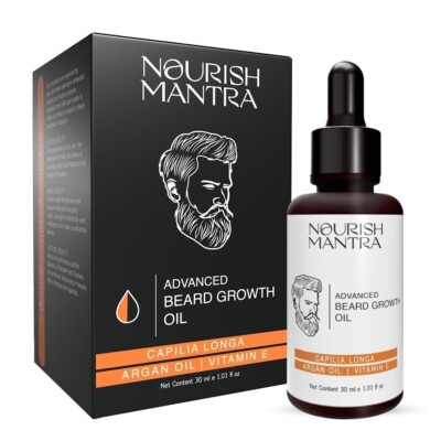 Nourish Mantra Advanced Beard Growth Oil For Fuller, Thicker and Healthier -30ml