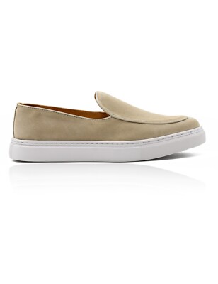 Herren Wildleder Halbschuhe Echtleder weich Gummi Sommersohle zum Schlupf