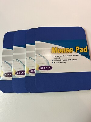 4 NEW Belkin Standard Mouse Pads 7.9'' x 9.8'' Red 