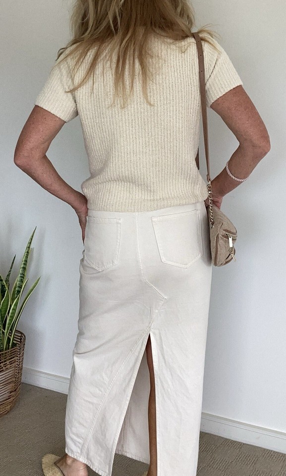 Country Road Women’s Cotton Boucle Knit Tshirt Size S eBay