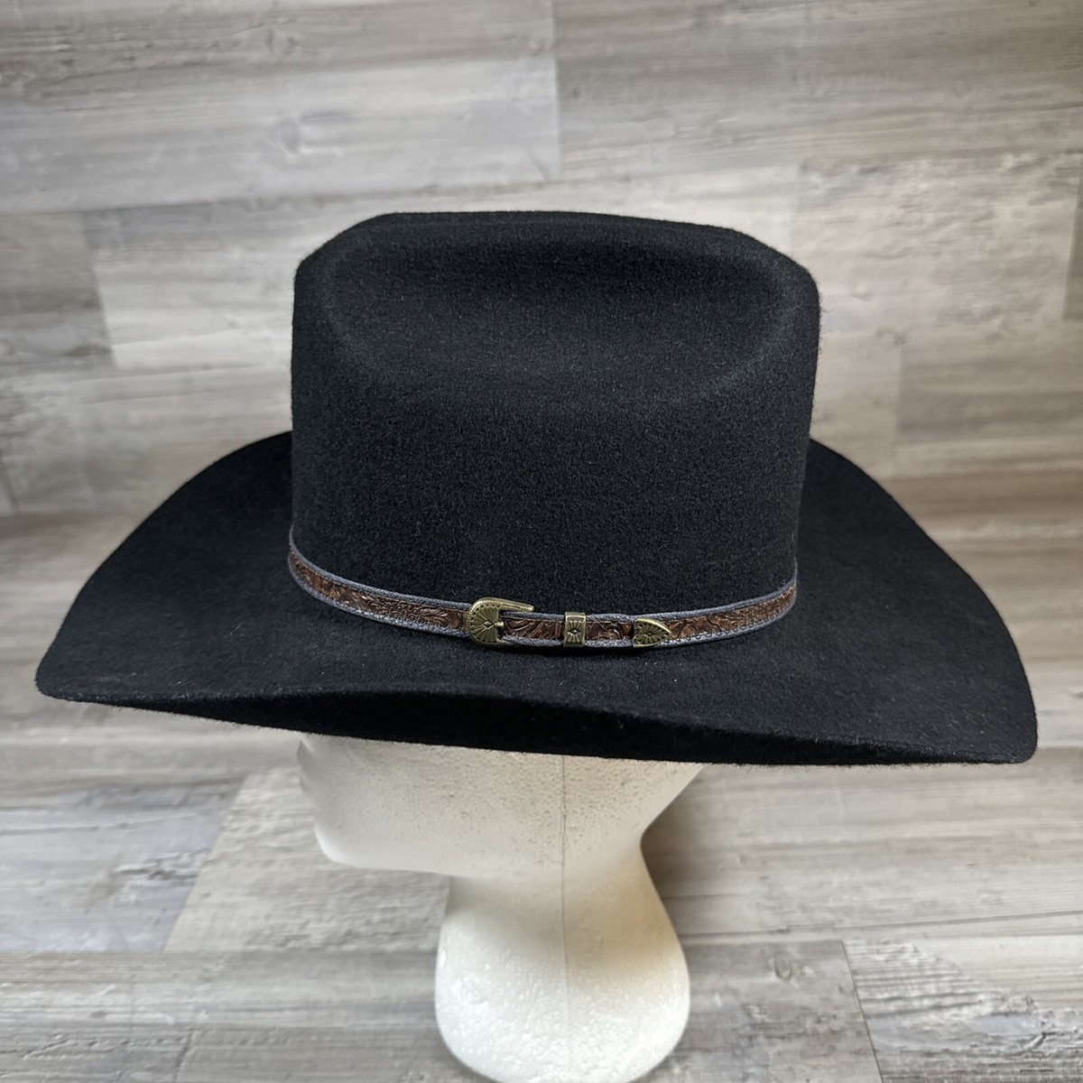 Vintage ALWAYS ON TOP Cowboy Hat 100% Virgin Wool Western  display picture 2