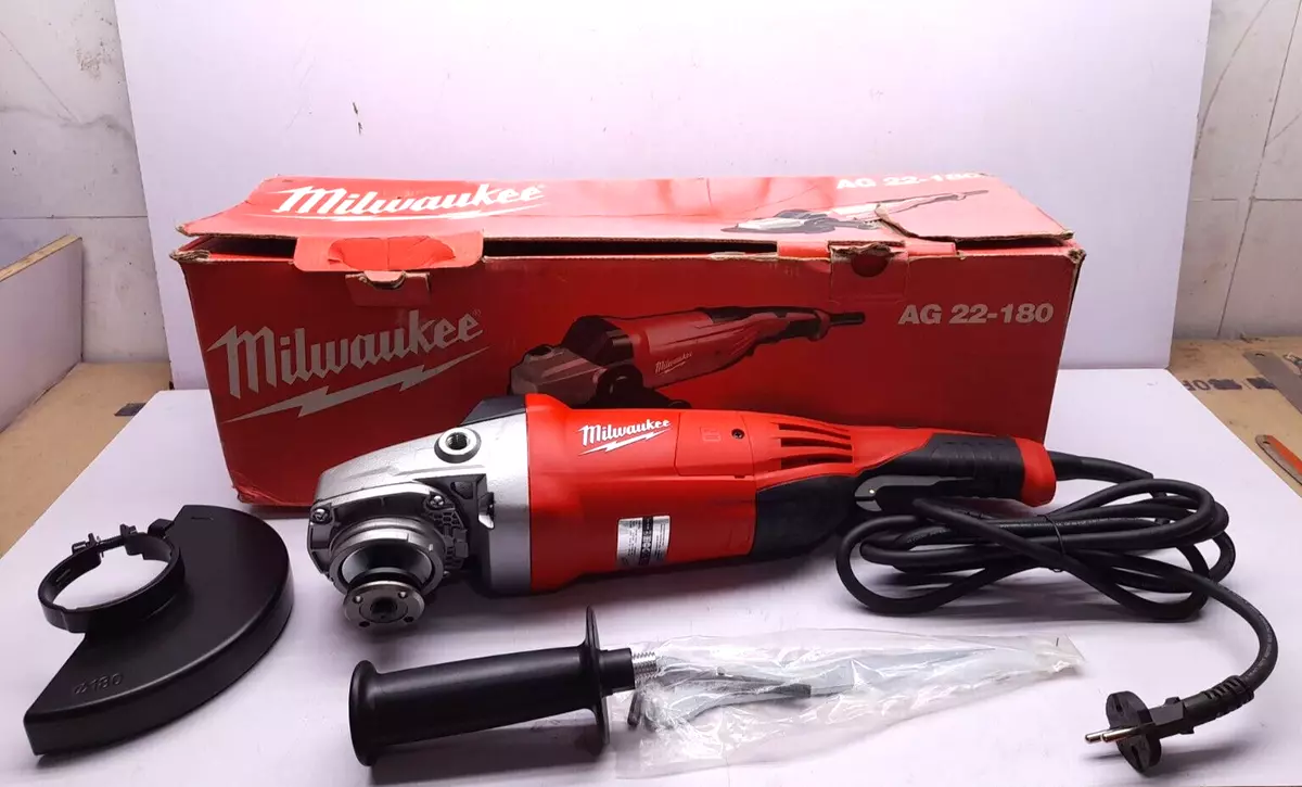 Milwaukee AG 22-180 Angle Grinder 220-240V~ 50-60Hz 10.0A 2200W n=8500/min  Φmax