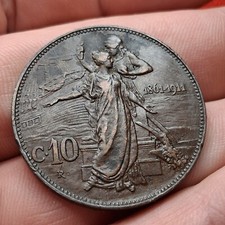 Regno Vittorio Emanuele Iii 10 Cent Cinquantenario 1911 Lotto