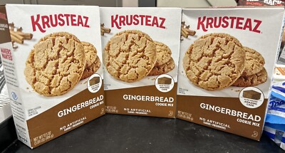 Lot of 3 -Krusteaz Gingerbread Cookie/Cake Mix 17.5 oz  -  BB 12/23/25