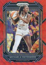 2023 Panini Prizm WNBA MICHAELA ONYENWERE #56 RED RUBY WAVE PRIZM MERCURY