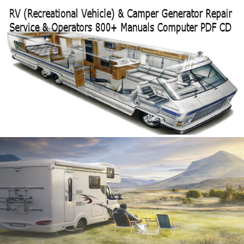 RV Camper, Recreational Vehicle, Generator Service &amp; Ops Manuals Repair ...
