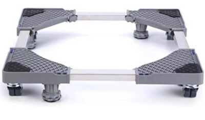 Multi-functional Movable Adjustable Base with 4 Locking Swivel Wheels & 4 Feet