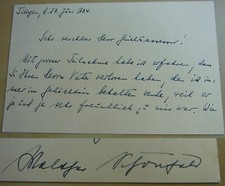 Legal scholar Walther Sch&ouml;nfeld (1888-1958): card T&Uuml;BINGEN 1934 condolences