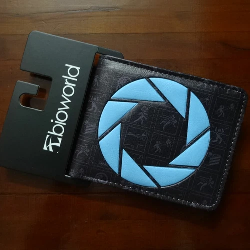 Portal 2 Aperture Science Labs Logo Black Bi-Fold Wallet