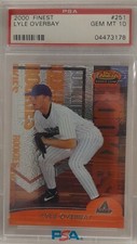 2000 Topps Finest LYLE OVERBAY ROOKIE RC #d/3000 PSA 10 GEM MINT