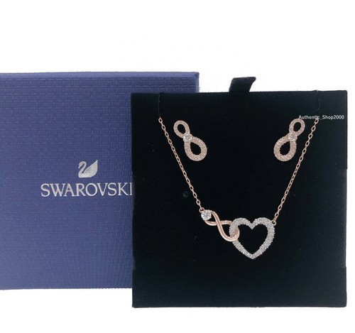 New SWAROVSKI Rose Gold Pave Infinity 