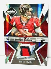 2009 LIMITED BANNER SEASON MATT RYAN PRIME GAME USED NAMEPLATE PATCH SN 5/25 SP