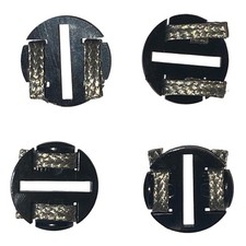 Scalextric 4 easyfit disc eyelet car guide blades & braid - superb spare parts F