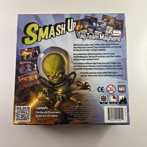 Smash Up Card Game Complete Alderac Entertainment Group AEG 2012 - Picture 4 of 8