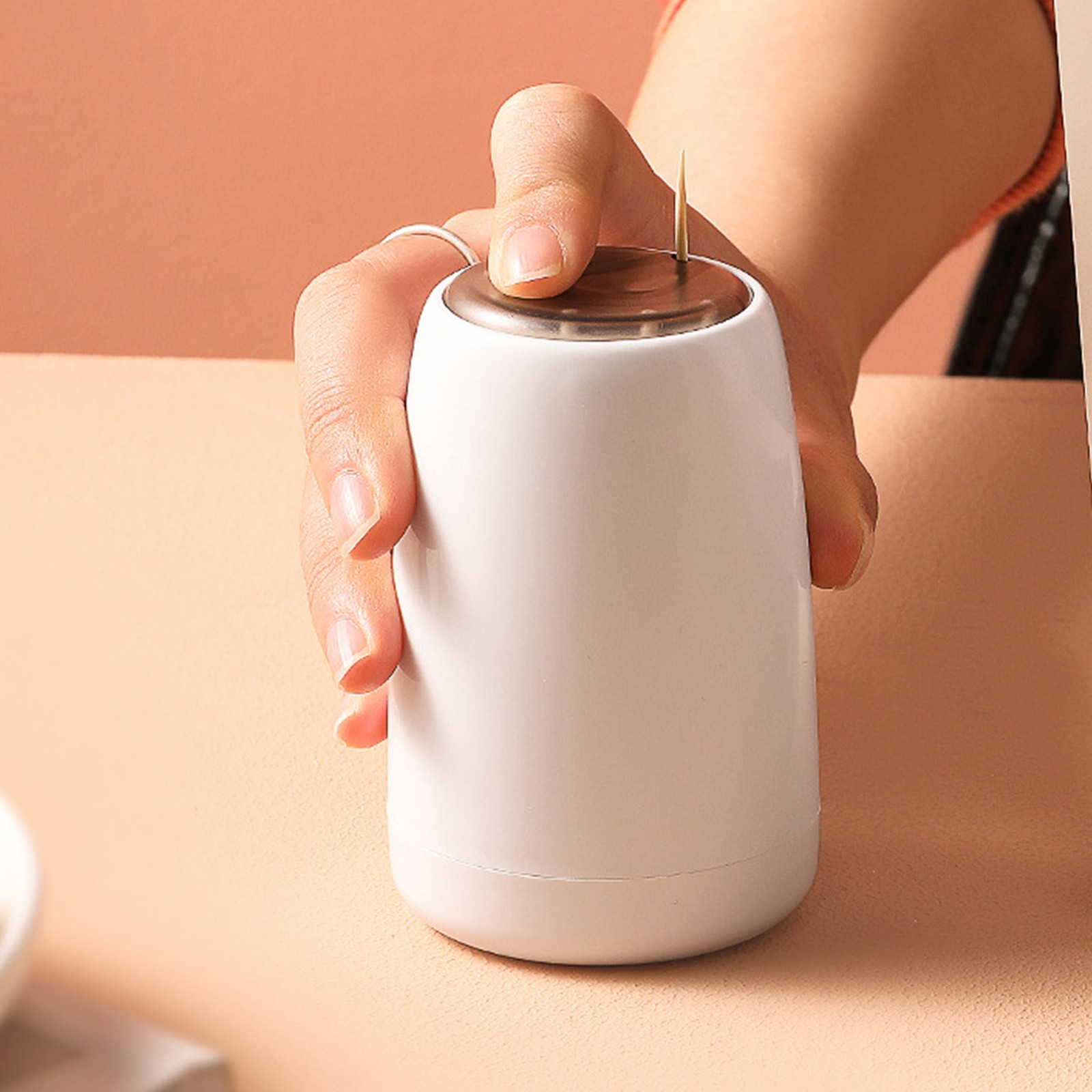 Automatic Toothpick Holder With Large Capacity For Kitchen And Restaurant Use