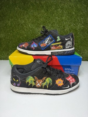 Nike SB Dunk Low Neckface Size 10 Mens Black Sneakers Pro QS 2022 DQ4488-001