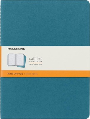  Moleskine Cahier Journal, Soft Cover, Large (5'' x 8.25'') Ruled/ Diary