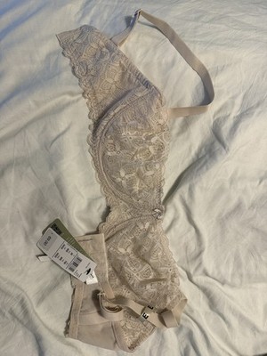 Intimissimi Daniela Balconette Bra Beige Lace 34 DD Underwired Unpadded