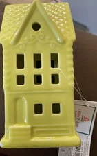 New Lime Green Target Light Up House Christmas Village 2024 Ceramic Bullseye