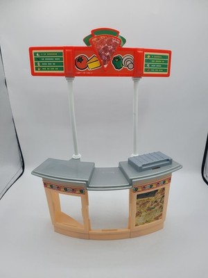 2001 Barbie Pizza Hut Window Pizza Counter Piece Replacement Part
