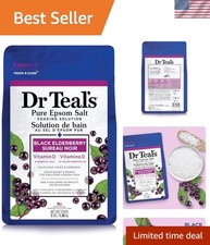 Dr Teal's 3 lbs Epsom Salt Soak with Elderberry for Ultimate Relaxation