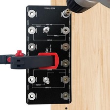 Shelf Pin Jig for 1/4 Inch & 5Mm, Aluminum Alloy Shelf Pin Drilling Jig Drill Gu