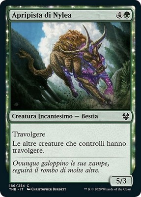 MTG Magic THB Theros Beyond Death - 1x ITA NM 186 C Nylea Track Opener