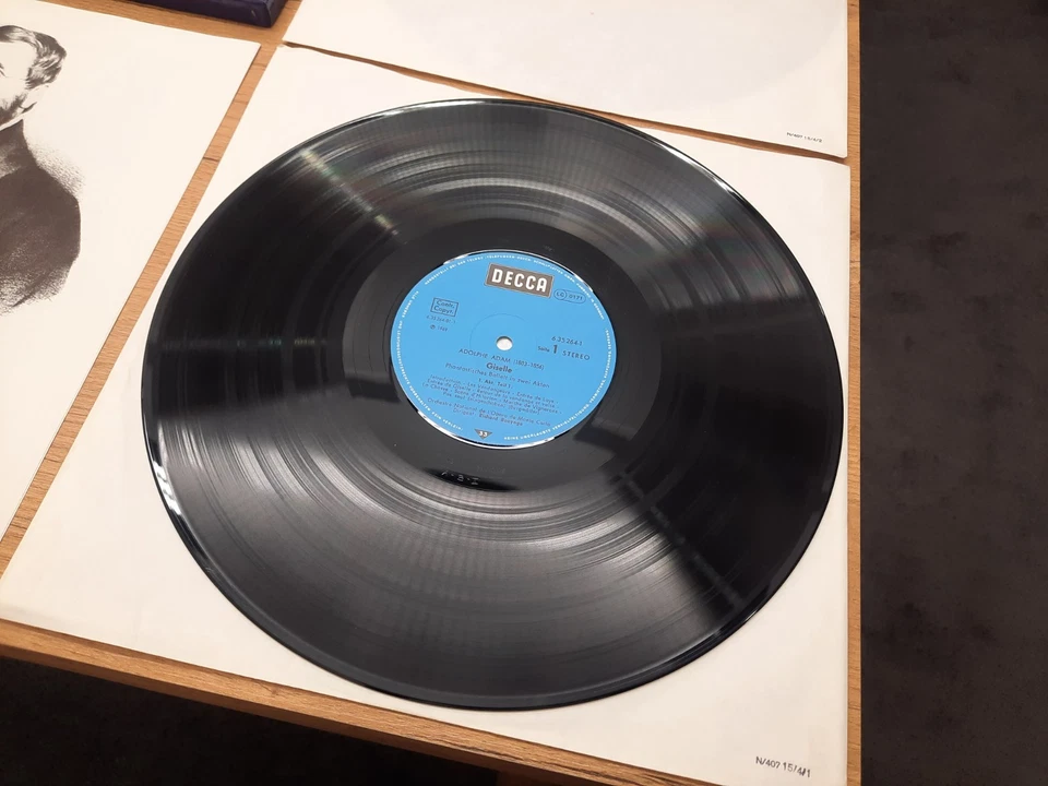 NM/NM Adolphe Adam Monte Carlo Richard Bonynge Giselle (Vollständiges Ballett) - Bild 2 von 4