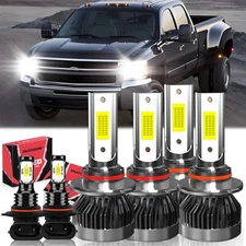 For Chevrolet Silverado 3500 2003-2006 LED Headlight High/Low Fog Lights Bulb