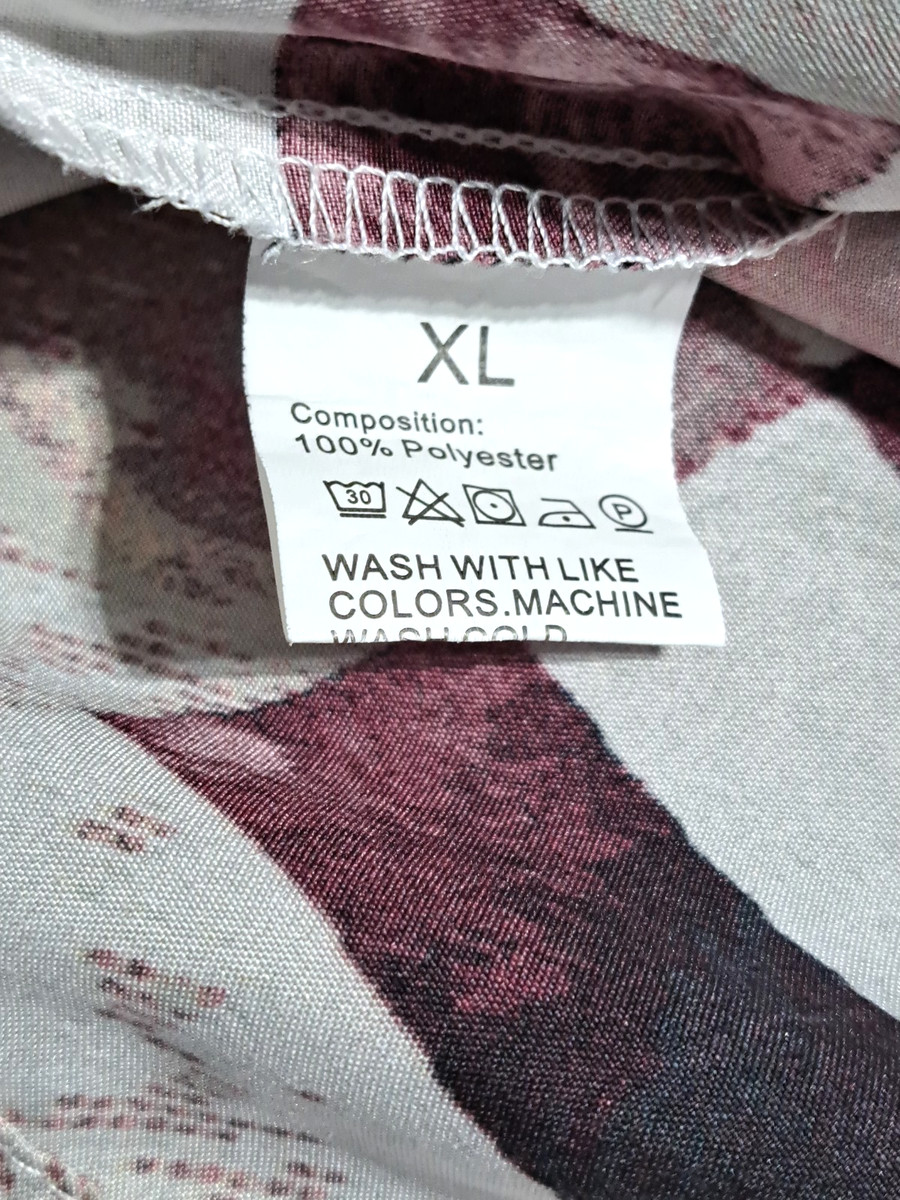 Women's Top Blouse Size XL Geometric Pattern Sleeve less Multicolor Round Neck View 5