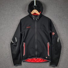 MAMMUT Giacca Uomo M Medium Nera Ultimate Hoody Windstopper Softshell con Cappuccio