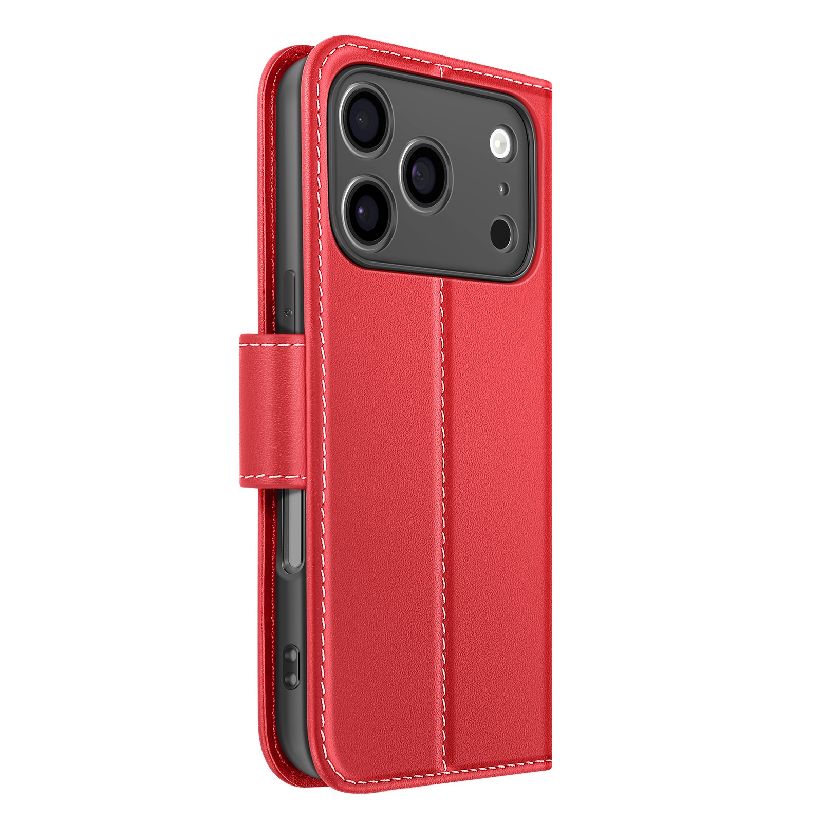 Housse iPhone 17 Pro en cuir avec porte-carte pour travailler en mains libres