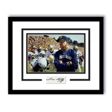 Lou Holtz AUTOGRAPH Signed Notre Dame Fighting Irish Framed 11x14 Display B ACOA