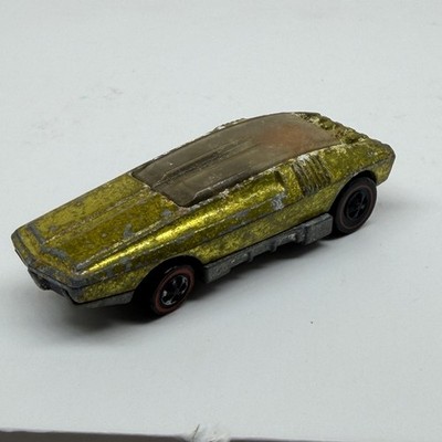 Vintage Hot Wheels Redline 1969 Gold Whip Creamer Damaged READ