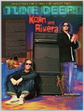 1999 Korn Rivera Amplifiers Follow the Leader Cover Cornrows VTG Print Ad