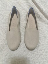 Rothy's The Loafer Beige Knit Slip On Flats Size 7 US / 37.5 EU EUC