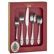 Spode Christmas Tree 18/10 Stainless Steel 20pc. Flatware Set (Service for Four)