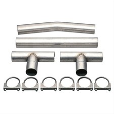 Summit Racing Crossover Pipe H-style Balance Tube Steel 2.5 Dia Universal Kit