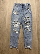 Women s American Eagle Distressed Mom Jeans Size 4