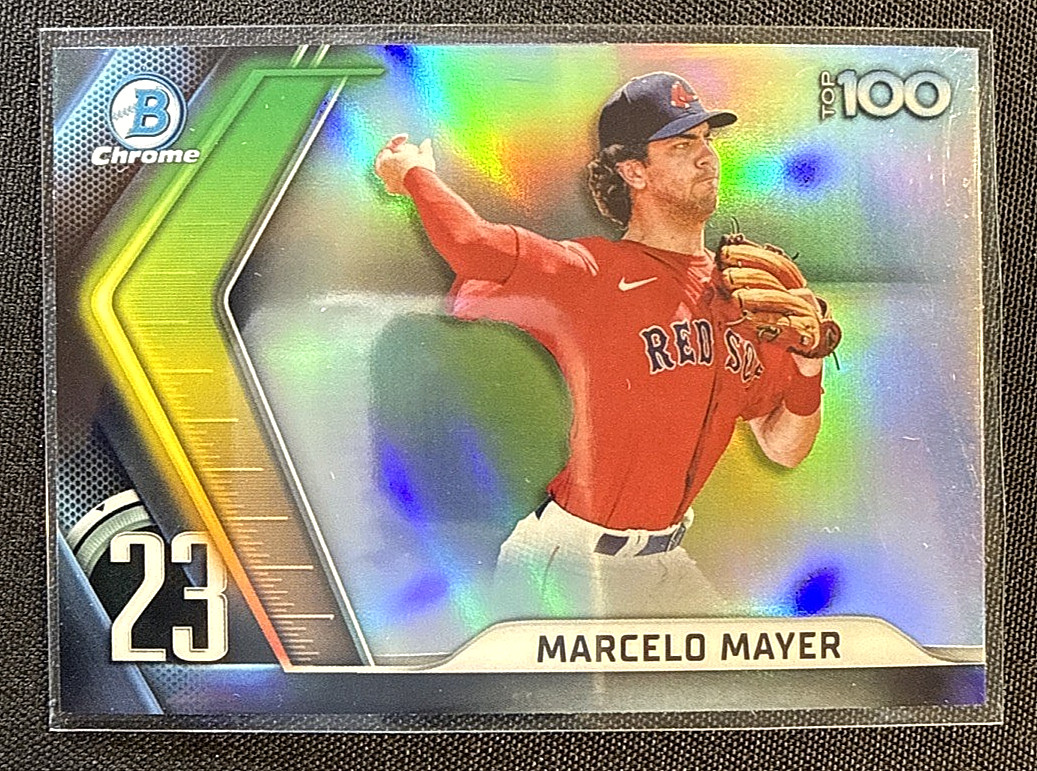 2022 Bowman - Chrome Bowman Scouts Top 100 Marcelo Mayer #BTP-23 (RC) Red Sox