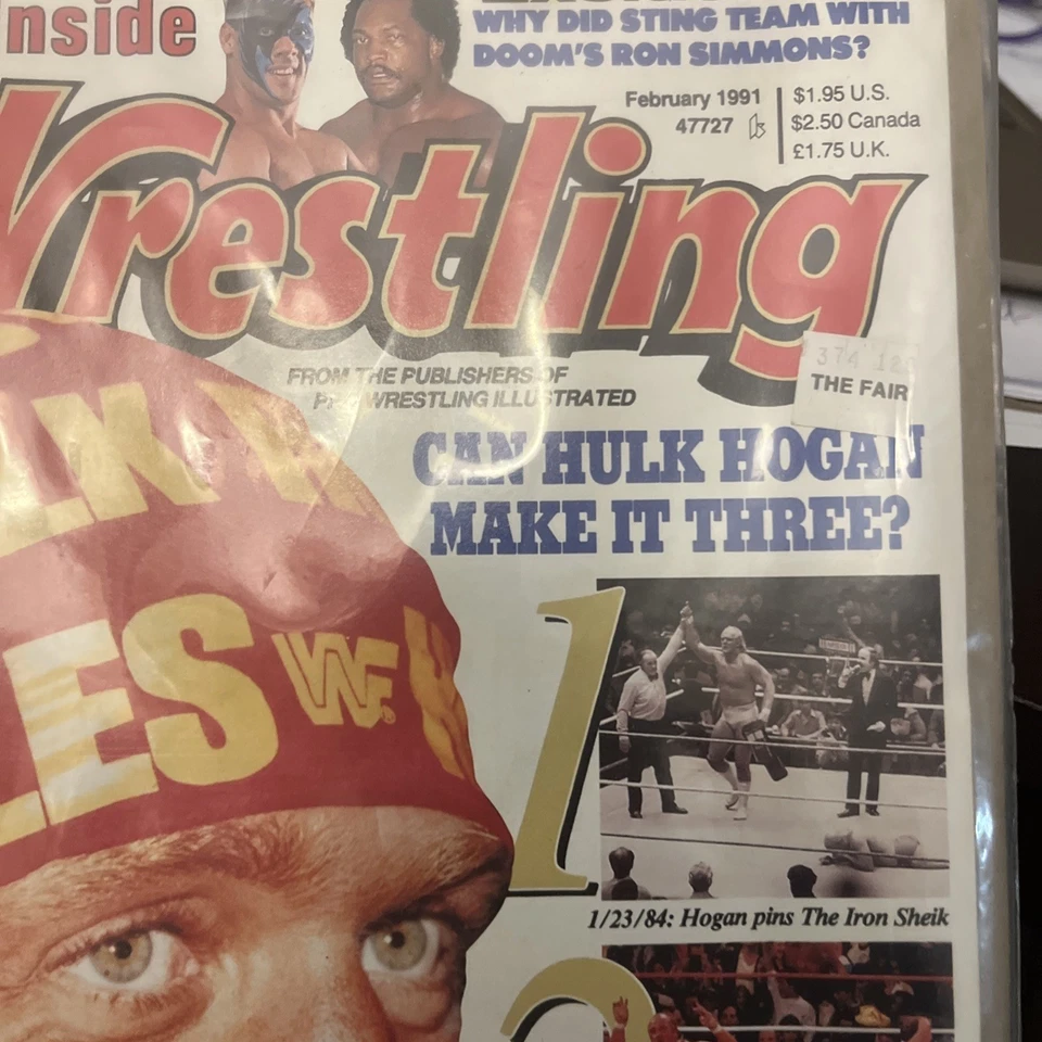 ЖУРНАЛ INSIDE WRESTLING | Февраль 1991 | WWF WWE NWA WCW | КОМБИНИРОВАННАЯ ДОСТАВКА! - Изображение 4 из 4