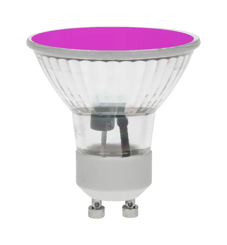 1.8w LED GU10 Bulb Magenta Non Dimmable 120° Beam Prolite GU10/LED/1.8W/MAGENTA