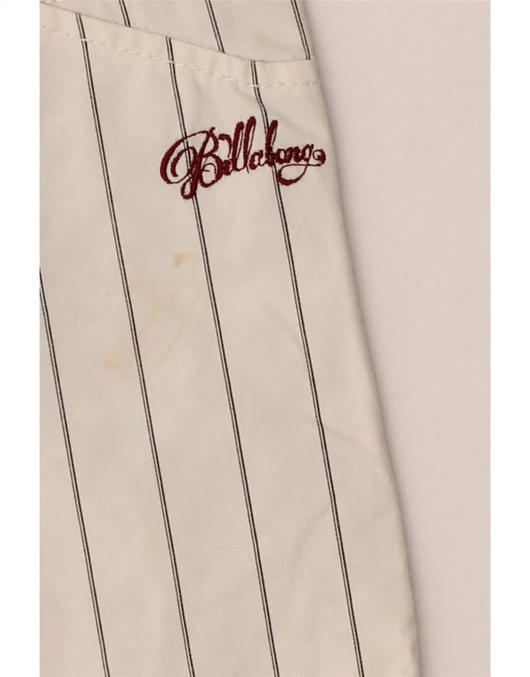 Pantalones Cortos Chinos BILLABONG Para Hombres W34 Grandes Blancos Algodón a Rayas DV10 Foto 3 de 4