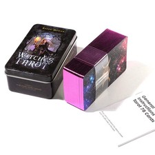 78 Tarot Cards for Beginners in a Tin Metal Box - Gilded Edge Paper Booklet