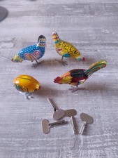 Altes Blechspielzeug Vögel Hühner 70er Vintage Ostalgie
