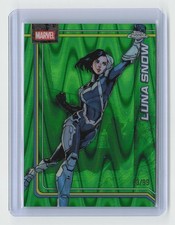 2026 Topps Chrome Marvel Comics #132 Luna Snow Green RayWave Refractor #/99