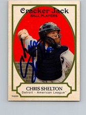 2005 Topps Cracker Jack Chris Shelton 143 AUTO AUTOGRAPHED SIGNED DETROIT TIGERS